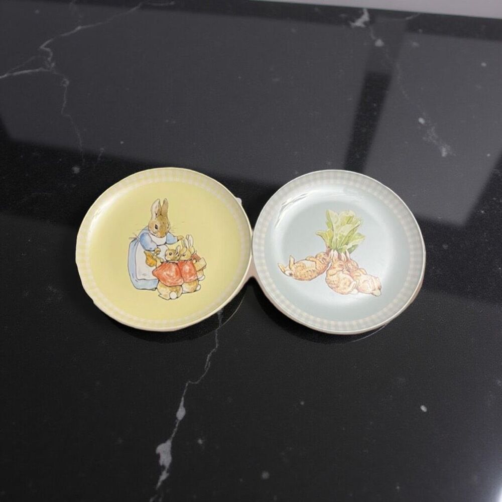 2 Pottery Barn Beatrix Potter Peter Rabbit Plates 9”